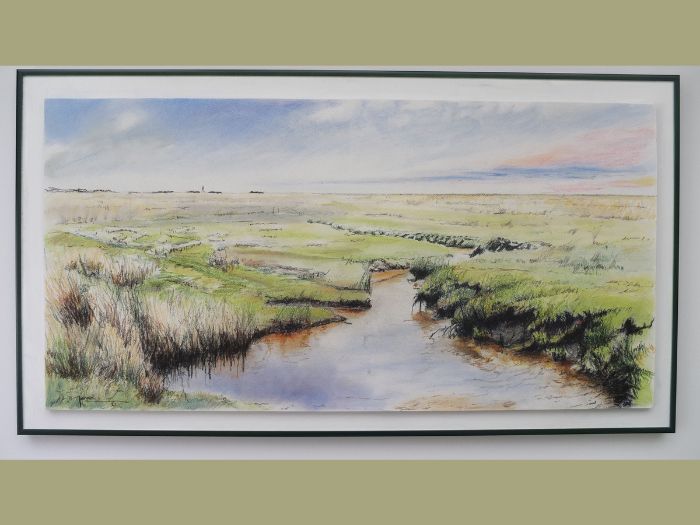 Kwelder op Schiermonnikoog / pastel